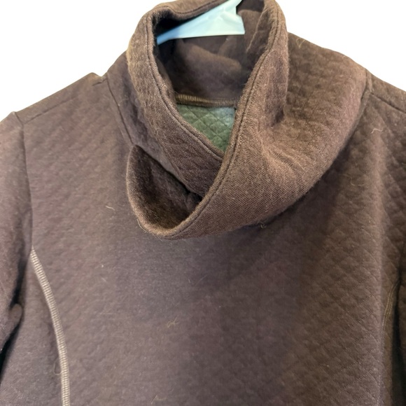 Kuhl Women’s Athena Maroon and Gray High Neck Sweater sz L - Picture 4 of 11